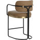 Jalen 36.5 inch Milliken Cognac Counter Stool